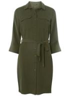 Dorothy Perkins Khaki Pocket Shirt Dress