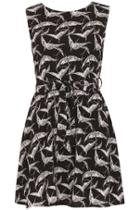 Dorothy Perkins *mela Black Birds Flight Dress