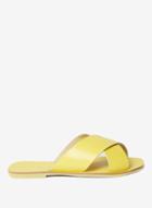 Dorothy Perkins Yellow Leather 'fearn' Mules