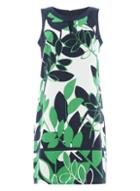Dorothy Perkins *roman Originals Emerald Printed Shift Dress