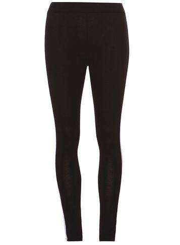 Dorothy Perkins Black And White Piping Leggings