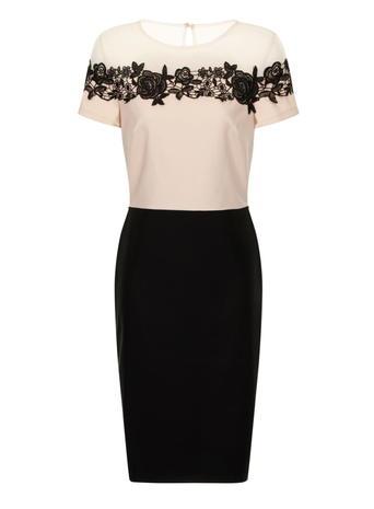 Dorothy Perkins Cream/black Floral Dress