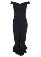 Dorothy Perkins *quiz Black Bardot Jumpsuit