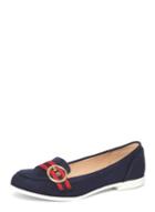 Dorothy Perkins Navy 'lavender' Buckle Loafers