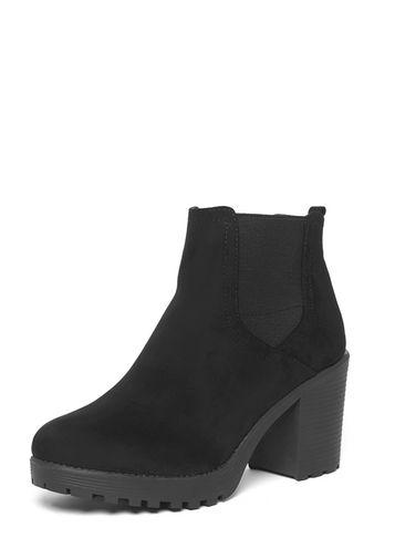 Dorothy Perkins Black 'mintie' Chunky Boots
