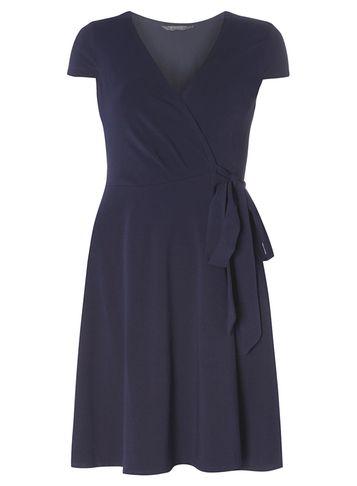 Dorothy Perkins *tall Navy Wrap Dress