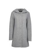 *vero Moda Grey Hooded Coat