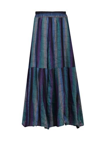Dorothy Perkins *jolie Moi Blue Striped Midi Skirt