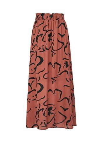 *vero Moda Brown Printed Skirt
