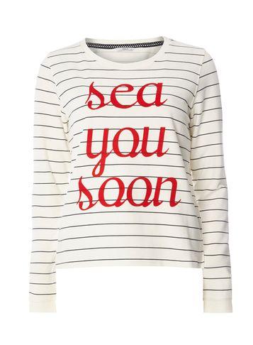 Dorothy Perkins *only Cream Crew Neck Sweat Top
