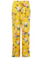 Dorothy Perkins Ochre Floral Palazzo Trousers