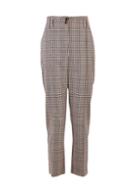 Dorothy Perkins Multi Colour Check Print Elastic Back Peg Trousers