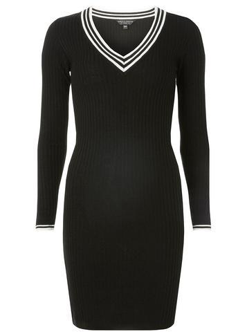 Dorothy Perkins Black Cricket Jumper Dress