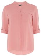 Dorothy Perkins Pink Scallop Pocket Shirt