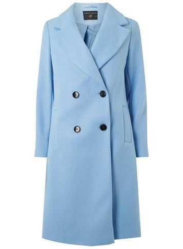 Dorothy Perkins Blue Double Breasted Coat