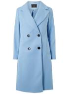 Dorothy Perkins Blue Double Breasted Coat