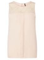 Dorothy Perkins *only Peach Crochet Detail Top
