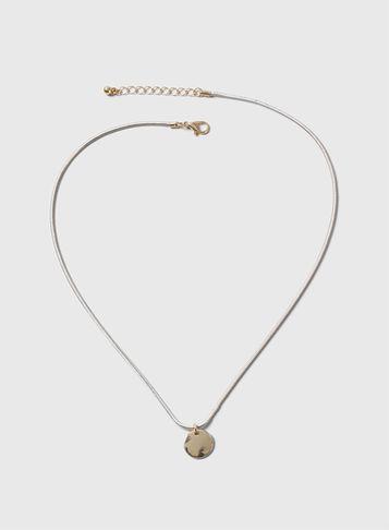 Dorothy Perkins Cream Ditsy Disk Necklace