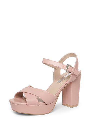 Dorothy Perkins Pink 'stars' X Over Platform Shoes