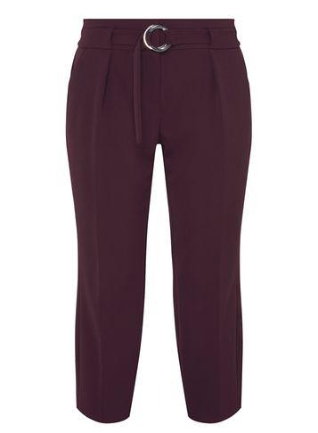Dorothy Perkins Petite Blackcurrent Crepe Tie Waist Trousers