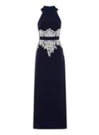 Dorothy Perkins *paper Dolls Navy Lace Maxi Dress