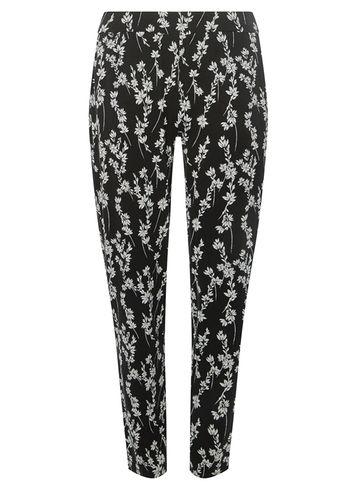Dorothy Perkins Black Floral-print Joggers