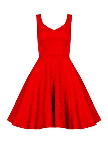 Dorothy Perkins *quiz Jacquard Skater Dress