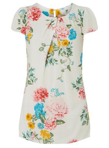 Dorothy Perkins *billie & Blossom Tall White Short Sleeve Shell Top