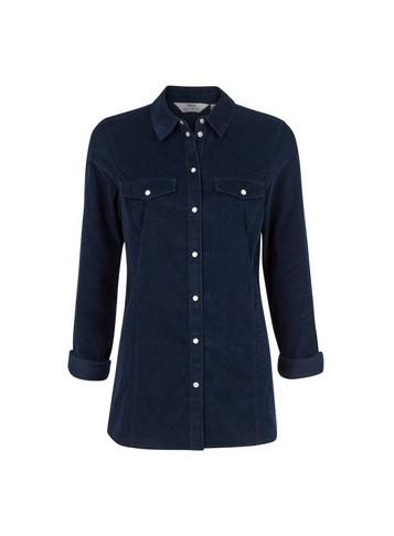 Dorothy Perkins *tall Navy Corduroy Shirt