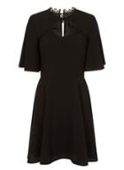 Dorothy Perkins *girls On Film Black Choker Neck Skater Dress