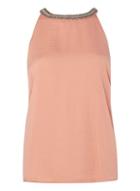 Dorothy Perkins *vila Blush Neck Detail Top