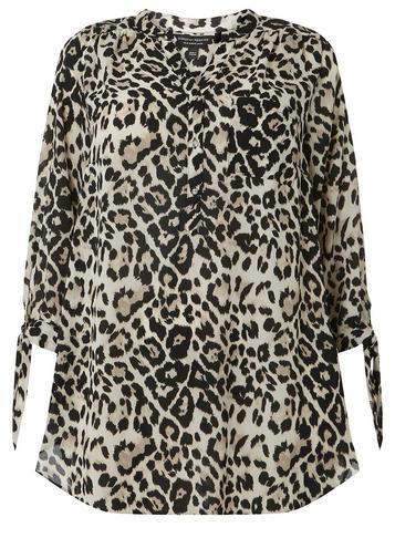 Dorothy Perkins *dp Curve White Leopard Long Sleeve Shirt