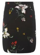Dorothy Perkins *black Tall Floral Print Mini Skirt
