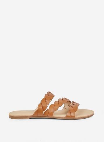 Dorothy Perkins Tan Flora Snake Print Sandals