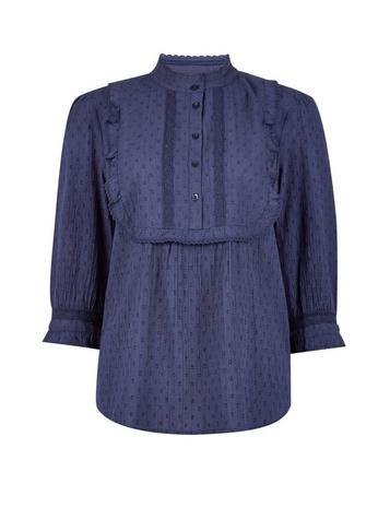 Dorothy Perkins Navy Dobby Shirt
