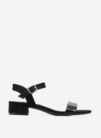 Dorothy Perkins Wide Fit Black 'sprite' Sandals