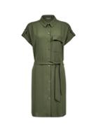 Dorothy Perkins Khaki Short Sleeve Shirt Dress