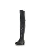 Dorothy Perkins *head Over Heels By Dune Black Tullulah Flat Boots
