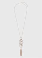 Dorothy Perkins Diamond Cut Rings Drop Pendant