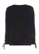 Dorothy Perkins Black Tie Sleeve Batwing Jumper