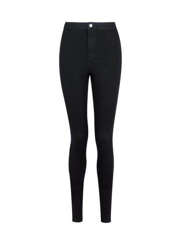 Dorothy Perkins *tall Black 'lyla' Ultra High Waist Jeans