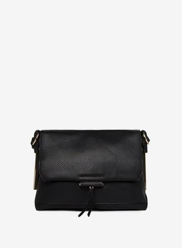 Dorothy Perkins Black Metal Side Cross Body Bag