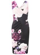 Dorothy Perkins *scarlett B Multi Coloured Dusky Megan Floral Bodycon Dress