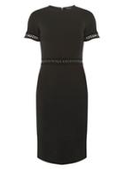 Dorothy Perkins Black Stud Trim Pencil Dress