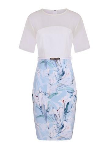 *paper Dolls Blue Bodycon Dress