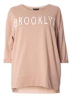 Dorothy Perkins Dp Curve Dusky Rose 'brooklyn' Sweatshirt
