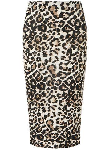 Dorothy Perkins Multi Coloured Leopard Print Pencil Skirt
