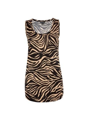 Dorothy Perkins Orange Zebra Print Viscose Vest