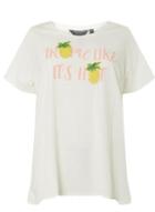 Dorothy Perkins Dp Curve Ivy Tropic Like It's Hot Motif T-shirt