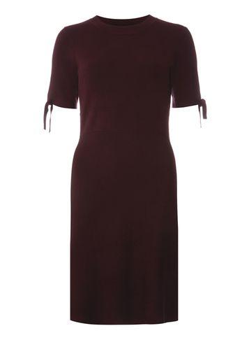 Dorothy Perkins Purple Tie Sleeve Knitted Shift Dress